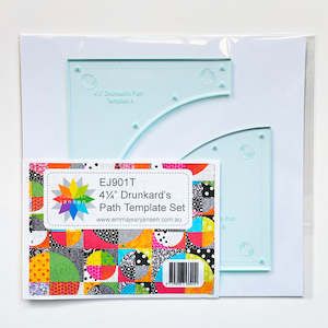New At Rainbow Stash: Drunkard's Path Acrylic Template 4.25 inches - EMMA JEAN JANSEN