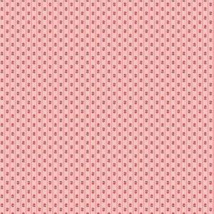 Charm Squares: Prim Coral Stripe (FQ) - Lori Holt for Riley Blake Designs