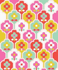 Wallflower Fabric Bright Mockup Quilt Kit - Pen and Paper Patterns