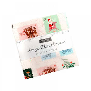 Charm Squares: Tiny Christmas Charm Squares - Tiny Christmas Lizzy House for Moda Fabrics