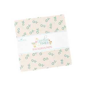 Charm Squares: Gentler Times Backgrounds 5" Stacker - Lori Holt for Riley Blake Designs