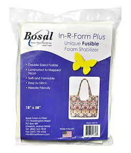 Zippers Bag Accessories: In-R-Form Plus Double Sided Fusible Foam Stabilizer - Bosal Foam and Fiber