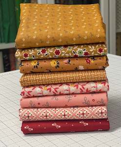 Gentler Times Butterscotch & Marshmallow Half Yard Bundle (8) - Lori Holt for Ri&hellip;