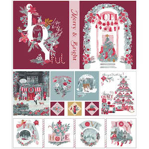 Fabric Art Gallery Fabrics: Merry Everything Panel - Adventale by Katarina Roccella for Art Gallery Fabrics