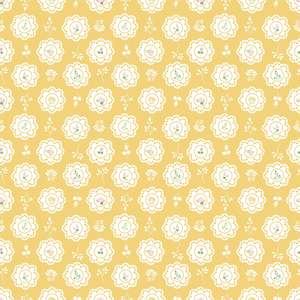 Spots Dots Ginghams And Stripes: Doilies Yellow Summer Skies and Fireflies - Gracey Larson for Riley Blake Designs
