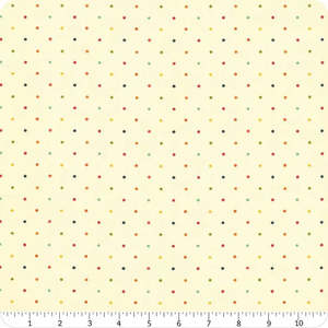 Dots Vanilla First Blooms (FQ) - Heather Peterson for Riley Blake Designs