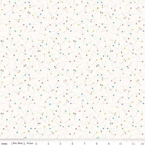 Everything Else That Isn T Solid: Hand Made Pins In Cloud (FQ) - Damask Love for Riley Blake Design