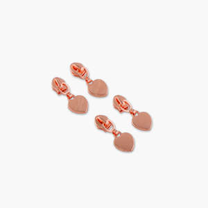 HEART ZIPPER PULLS ROSE GOLD (4)  - SALLIE TOMATO