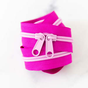 Zippers Bag Accessories: 30” Jazzberry Zipper - Light Purple Coil & Pulls