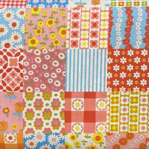 Flower Days 70s Design Fabric Koko Seki - Japanese Fabric