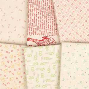 Farmer's Daughter Backgrounds #1 Fat Quarter Bundle (6) - Lori Holt Bee In My Bonnet