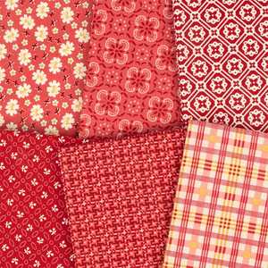 Farmer's Daughter Tea Rose Fat Quarter Bundle (6) - Lori Holt Bee In My Bonnet