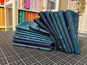 Southern Skies V.1 Teal Sashing FQ Starter Pack - Ruby Star Society Fabrics