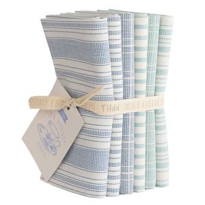 Tilda Woven Tea Towel Blue/Teal Bundle - Tilda Fabrics