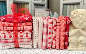 Everything Else That Isn T Solid: Red & Pink Bundle Of Eighths V.2- Moda Fabrics