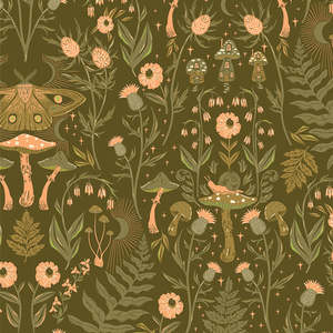 Hazelwood Hidden Land Moss - Art Gallery Fabrics Studio