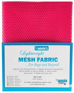 By Annie Lightweight Mesh 1/2 yard  - Lipstick