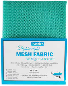 By Annie Lightweight Mesh 1/2 yard  - Turquoise