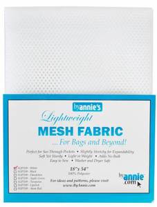 By Annie Lightweight Mesh 1/2 yard - White