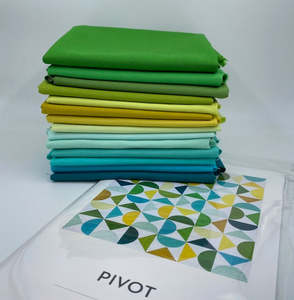 Kits: PIVOT  Quilt Kit Fabric Bundle -  Kona Cotton