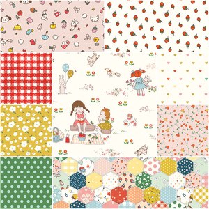 Serendipity 2 Fat Quarter Bundle Cream - Minki Kim
