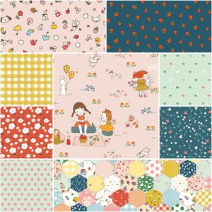 Serendipity 2 Fat Quarter Bundle Blush - Minki Kim