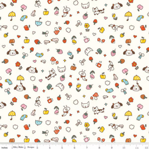 Serendipity 2 Toss Cream Fabric C17301-CREAM by Minki Kim for Riley Blake Designs