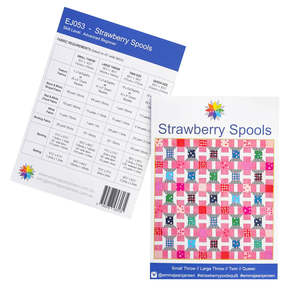 Strawberry Spools Quilt Pattern by Emma Jean Jansen