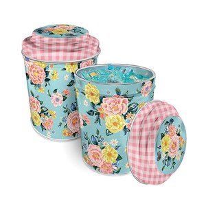 Riley Blake Fabrics: Quilty Clips ST-50199 by Riley Blake Designs in Floral Enamel Tin