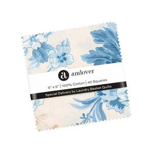 New At Rainbow Stash: Special Delivery 10" Squares – 42 Piece Pack by Edyta Sitar for Andover Fabrics