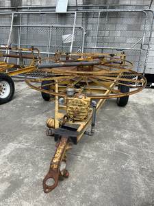 Hose trailer with extended reel