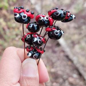 New Season Styles: NEW!! Glass Art - Little Ladybirds
