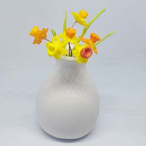 Bestsellers: BESTSELLER! Glass Art - Large Sunny Midi Daffodil Bouquet
