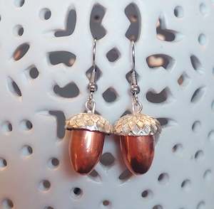 Earrings: Copperhead Acorn Earrings