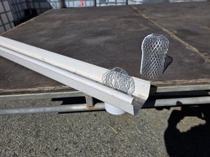 RAIN GUTTER DEBRIS MESH SCREEN FOR 80mm or 65mm DOWNPIPES - RainHarvest and Services