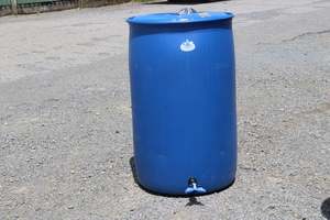 RAIN WATER BUTT 200 Litre DRUM /BARREL. BLUE PLASTIC. food grade, WITH DOUBLE TA&hellip;