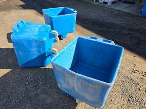 TROLLEY BIN. HEAVY DUTY 185 LITRE BLUE, FOOD GRADE, USED, in GOOD CONDITION - Ra&hellip;