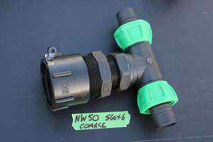 NW50 IBC ADAPTOR CAP + 32 mm T JUNCTION HOSE CONNECTOR - RainHarvest and Services