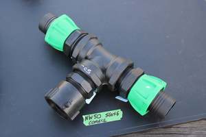 Products: NW50 IBC CAP + 50mm T Junction HOSE CONNECTOR - RainHarvest and Services