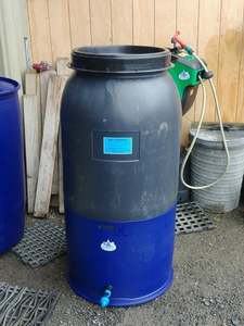 BIODIGESTER WEED ROTTER FOR GARDEN NUTRIENTS. 200 LITRE BLACK - RainHarvest and Services