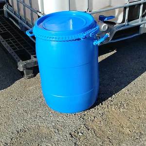 CONTAINER. 25 LITRE BLUE PLASTIC WITH SEALED LID & CLAMP & HAND GRIPS NO&hellip;