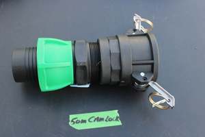 Products: CAMLOCK FEMALE 50mm ADAPTED TO 50mm HOSE END FOR CAMLOCK IBC VALVES - RainHarvest and Services