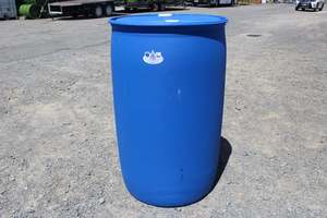 DRUM. 200 LITRE BLUE PLASTIC FOOD GRADE (EX SOY SAUCE) FOR GARDEN OR EMERGENCY W&hellip;