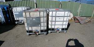 IBC TANK. CAGED 1000L. GREAT FOR SCAFFOLDING BALLAST. GRADE 4 - RainHarvest and Services