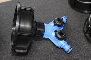 S100 X 8 COARSE THREAD IBC ADAPTOR WITH DOUBLE TAP - RainHarvest and Services