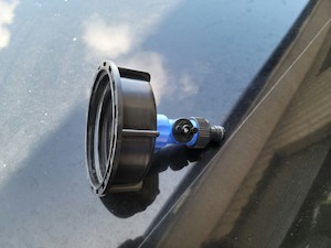 S100 X 8 IBC COARSE THREAD WITH RHP BALL VALVE HOSE TAP - RainHarvest and Services