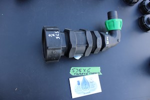 S75 X 6 COARSE THREAD IBC ADAPTOR WITH 32MM BEND HOSE CONNECTOR - RainHarvest and Services