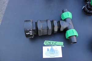 S75 X 6 COARSE THREAD IBC ADAPTOR WITH 32MM T JUNCTION HOSE CONNECTOR - RainHarv&hellip;
