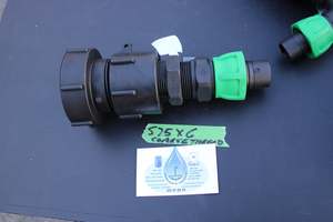 Products: S75 X 6 COARSE THREAD IBC CAP WITH 32MM HOSE CONNECTOR - RainHarvest and Services