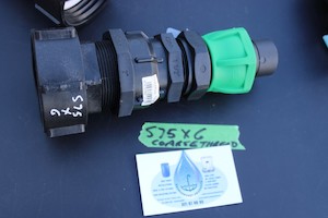 S75 X 6 COARSE THREAD IBC CAP WITH 40MM HOSE CONNECTOR - RainHarvest and Services